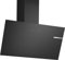 Bosch DWK85DK60 Serie 2, Cappa a parete, Estremamente silenziosa, Illuminazione a LED, Reset automatico della velocità intensiva, Vetro nero, 80 cm