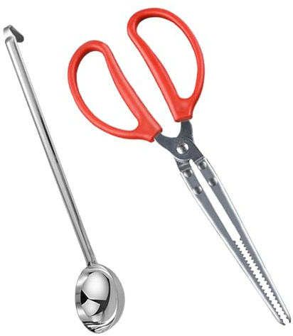 ETUCYNG Pinzas para leña – Pala de carbón de mango largo para hogueras, pinzas de leña, para hogueras, exteriores, cocina, camping, barbacoa, interior, pizza,