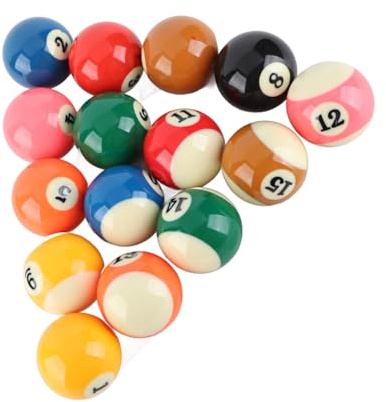 Generic 57,2 Mm Biljardset Professionella små Poolbollar Komplett Set för hem- och Festunderhållning