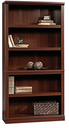 Sauder Miscellaneous Storage 5-Shelf Bookcase/ Book shelf, Select Cherry finish