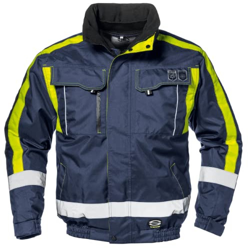SIR SAFETY SYSTEM Jacke Contender MC4724QN3X - 4 in 1 Arbeitsjacke - Größe 3XL - Wasserfest - Blau/Gelb - 100% Polyester