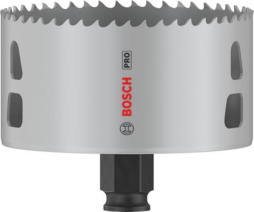 Bosch 1x PRO Multi Material Power Change Plus Lochsäge (für Weichholz, Trockenbauwand, Ø 92 mm, Professional Zubehör Bohrmaschine/Schrauber)