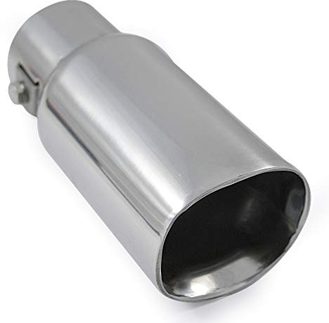 Embout D'echappement De Voiture En Acier Inox 43mm Chrome Universel
