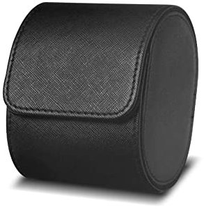 Organisateur Portable à Fente Unique - Boîte à Montre Rétro en Cuir - Étui de Voyage pour Emballage Cadeau - Noir