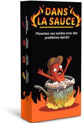 Oh Happy Games - dans la Sauce - Action Vérité Extrême 5 Niveaux - 300 Cartes Défis - Jeu de Société Adulte - Jeu de Cartes Soirée Entre Amis - Jeu d'Ambiance 18+