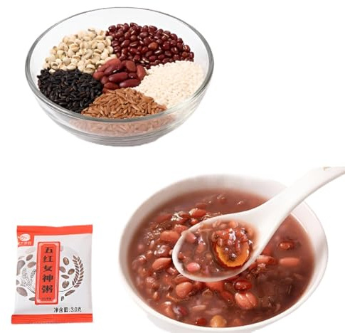 5 Sortes De Bouillie De Céréales Mélangées, 525 G (7 Paquets Individuels), Facile À Cuisiner Avec Une Cuisinière/cuiseur À Riz, Petit-déjeuner/repas/collation Saine
