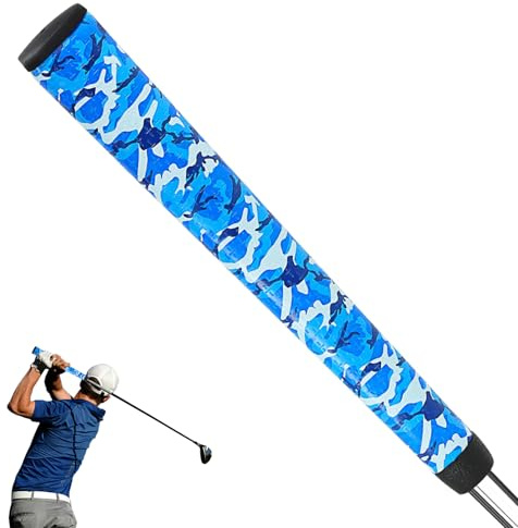 Mangos de putter para hombres: mango de club de golf en el lado plano, diseño ligero y cómodo, ayuda a la práctica de alta retroalimentación | Función golf, entrenamiento para principiantes, mejora