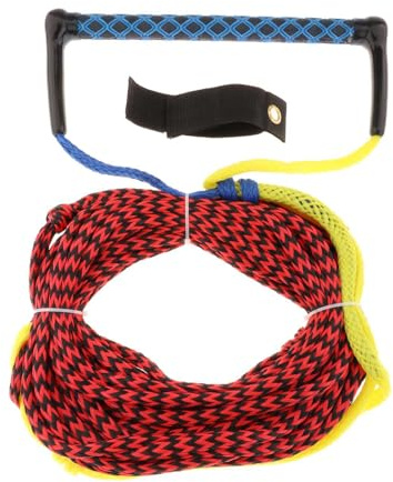 PETSOLA Cuerda para Esquí Acuático de 23 Metros con Asa, Línea de Remolque para Wakeboard Y Wakesurf.