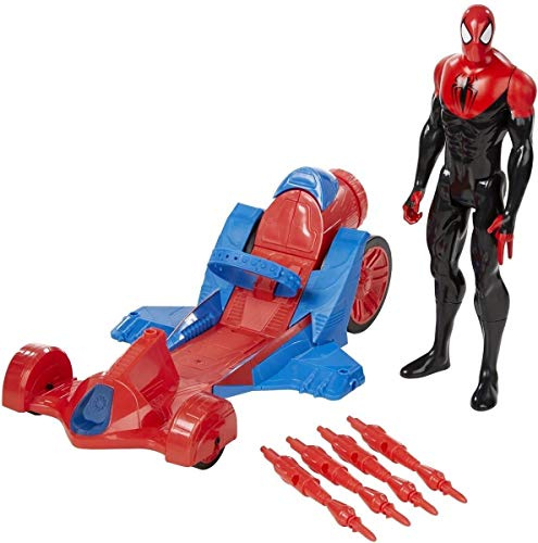 Hasbro Marvel-Action Figura Spider-Man da 30 cm con Veicolo, A8491