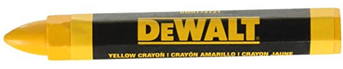DEWALT DWHT72721 Yellow Lumber Marking Crayon 2 pack