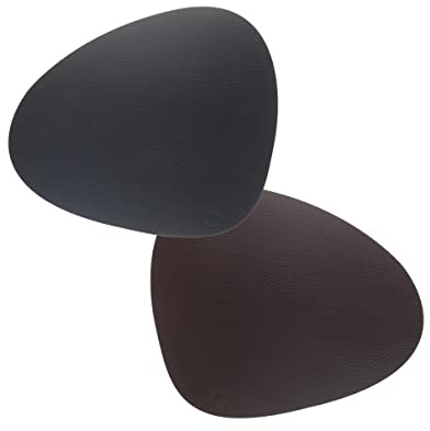 DNA - Tovaglietta quadrata L, doppia sfera, colore: nero, limone/campana marrone
