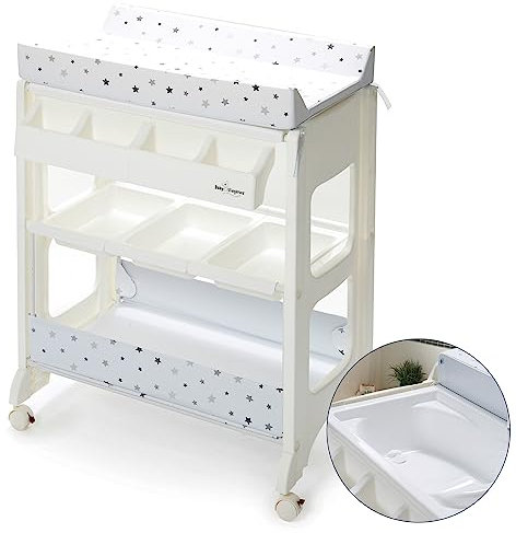 Baby Elegance Bad Wickelkommode, Grey Star