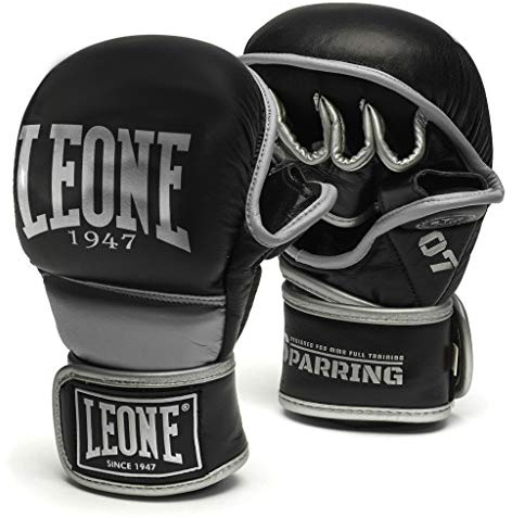 LEONE 1947 - MMA Sparring MMA Handschuhe, Uni - Erwachsene, schwarz, M