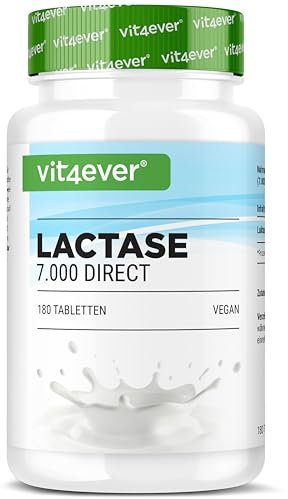 Vit4ever Lattasi 7.000-180 compresse ad effetto immediato - 7.000 unità FCC - Senza additivi indesiderati - Vegan