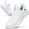 Feethit Sneaker Herren Schuhe Sportschuhe Laufschuhe Turnschuhe Herren Tennis Fitness Jogging Walkingschuhe Leichtgewichts Atmungsaktiv Freizeit Straßenlaufschuhe Schlüpfen Schuhe Weiß 43 EU