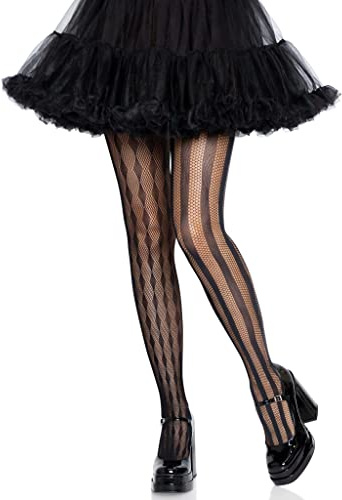 Leg Avenue womens Harlequin Fishnet Costume Tights Black One Size