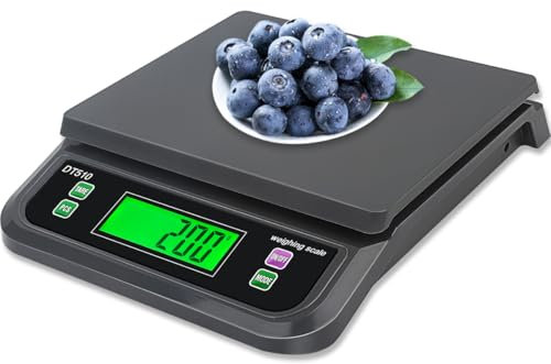 LICHUXIN Bilancia Cucina Digitale 30kg Bilancia Professionale per Alimenti Bilancia Cucina con g,oz,lb,kg,TL,ct 6 unità con Funzione PCS e Tare Bilancia da Cucina con Display LCD E Adattatore