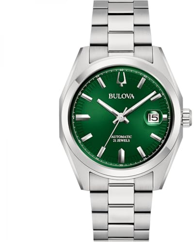 Bulova Automatic Watch 96B429, Silver, Elegant