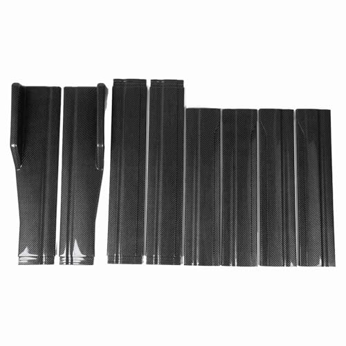 Bil Sidokjol Splitter - Passar Kolfiber 4 Sektion Typ V?nster H?ger Sidokjol Diffusorer f?r Alla Fordon