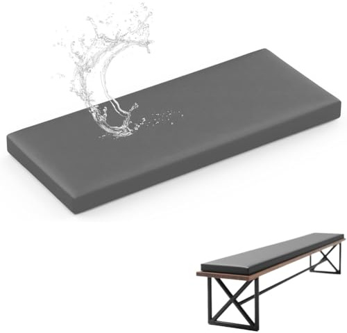 WLXFF Pelle Cuscini per Panchina da Birra, Antiscivolo, Tessuto di Pelle, Imbottiti per Panchine da Birra, Sfoderabile Copri Panca Giardino per Sagra Birreria Feste,No11,200X25X3CM