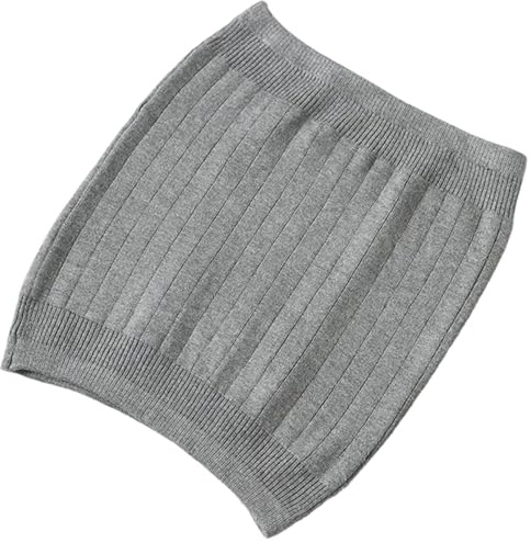 JTQYFI Calentador de cintura espesa para clima frío Pashm Actividad al aire libre Protección de espalda Calentador de espalda Pashm Calentador de riñones, gris oscuro, M