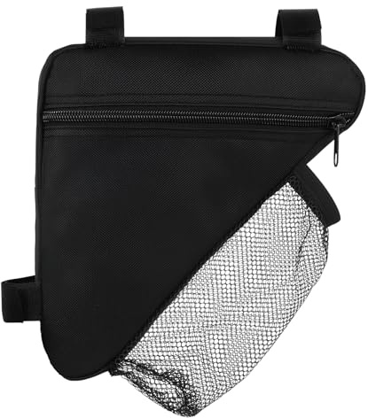 DiULi Bike Frame Bag 20x20x27cm,Waterproof Triangle with Mesh Pocket | Large capacity 20x20x27cm,waterproof,triangle shape,mesh pocket for water bottle,for mountain road bike,easy to install