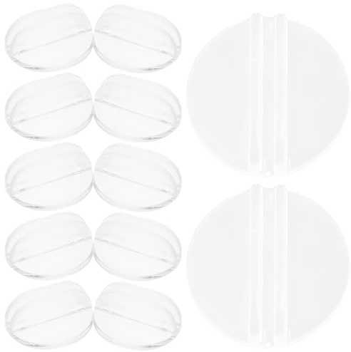 DIYEAH 50 Pièces Présentoir à Cartes de Visite en Plastique Transparent Solide et Compact pour Bureau, Organiseur Moderne et Simple pour Support de Carte de Visite