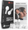 Vibes High Fidelity Earplugs – Comfortable and Reusable Hearing Protection for Concerts and Live Music, Virtually Invisible Design with Travel Case