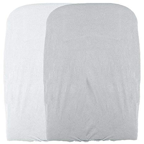 Domiva 1300594 Set mit 2 Wickelauflagenbezügen, 50 x 75 cm, Weiß/Perle