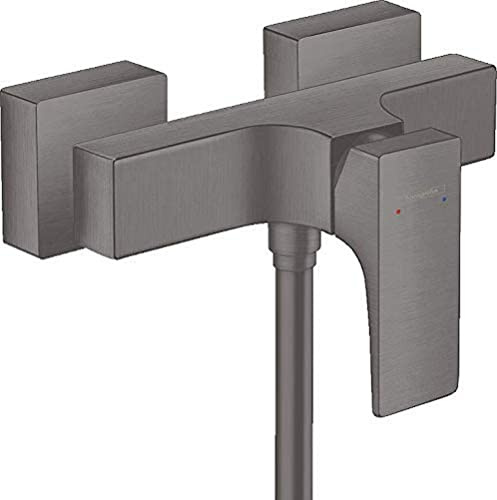 hansgrohe Metropol Shower Fitting Surface-Mounted Single Lever Shower Mixer Brushed Black Chrome