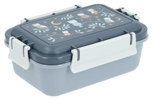 Tutete Fiambrera Infantil | Fiambrera escolar hermética | Apta para microondas y lavavajillas | Ideal para colegio, parque y picnic | Sin BPA | Cierre seguro | magical forest