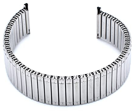 Rowi 22 mm Fixoflex S dragband L316 rostfritt stål klockband Made in Germany originalförpackad