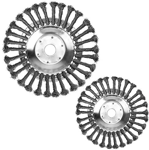 VIVIIHOO Professional Trimmer-Le Coupe-Herbe Indestructible, la Brosse à Mauvaises Herbes pour Coupe-Herbe, 2 Brosse à Mauvaises Herbes. Élimine Les Mauvaises Herbes et la Mousse-broussail