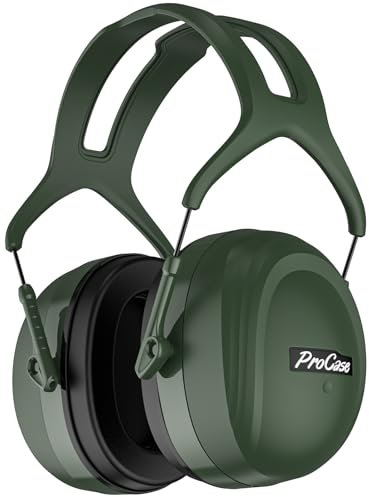 Procase Casque Anti Bruit Adulte, avec Une Atténuation de SNR 37dB, Casque Anti Bruit Pliable Réglable, pour Milieu Bruyant ou Stressant, pour Adulte Adolescent -Vert