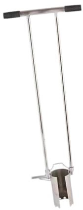 Sharplace Plantador de bulbos de Mango Largo, Herramienta de jardinería, trasplantador Manual Multiusos para Agujeros y trasplantar Plantas, Diámetro del Agujero