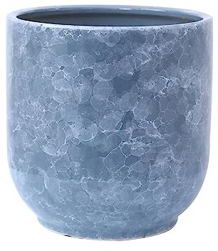 Vaso da fiori moderno in ceramica grigia per piante da interno ed esterno, grande vaso da fiori da 30 cm con design elegante, decorazione per tavolino da caffè e vaso da tavolo