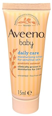 Baby Daily Care Body Lotion - 12 x 15ml Fragrance-Free Gentle Hydration Baby Lotion for Newborns & Babies - Baby Moisturiser for Sensitive Skin