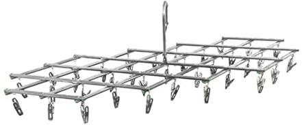 ABOOFAN 35pcs Stainless Steel Hanger Clips for Rack Laundry Drying Rack Pant Hangers Towel Hook Diaper Non-Slip Drying Clothing