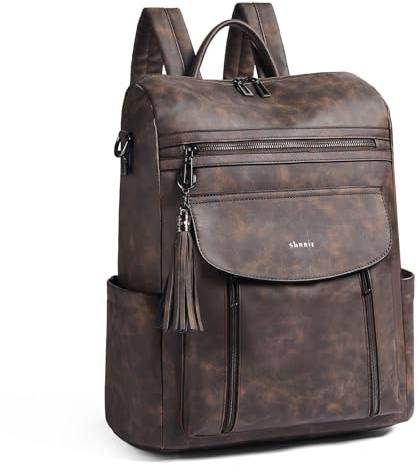 Laptopryggsäck för kvinnor 15,6 tum, reseläderryggsäck sjuksköterska lärare handbagage ryggsäck datorväska, professionell vattentålig högskola affärsarbete casual dagsryggsäck