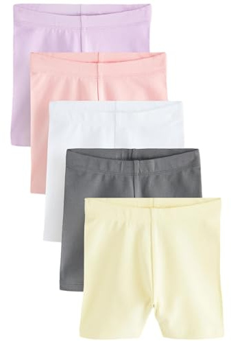 NEXT Niñas Pack de 5 Pantalones Cortos de Ciclismo Multi 6 Meses-9 Meses