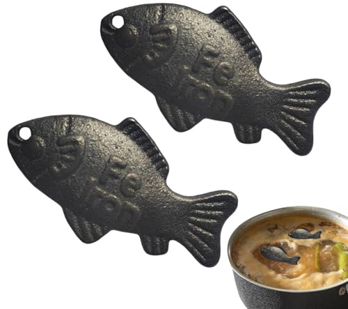 Iron Fish, 2 Pieces Iron Fish for IronDeficiency, Reusable Natural IronSupplement, Dietary Support Solution for Vegans, Pregnant Women & Athletes