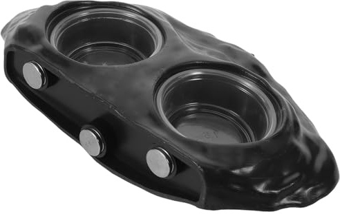 DECOMELODY Gamelle Magnétique Suspendue pour Reptiles Double Bol Plateau Alimentation Surélevé pour Gecko Tortue Grenouille Accessoire Habitat Terrarium Noir Gain de Place et Polyvalent
