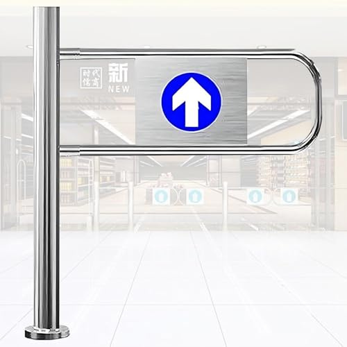 Cancello Battente Automatico Unidirezionale For Il Controllo Degli Accessi Pedonali – Tornello Di Sicurezza For Negozi, Magazzini E Cortili – Soluzione Di Ingresso/uscita Sicura(Left100*100cm)