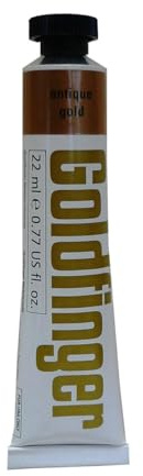 Daler-Rowney Goldfinger Gilding Colours, Aluminium Tube, 0.74oz - 22 ml, Antique Gold