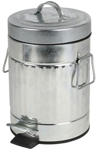 Buri Cubo de Pedal 3L American Style Basura, Cubo de Basura, Cesto de Basura Cubo de Cosméticos Papelera Cubo