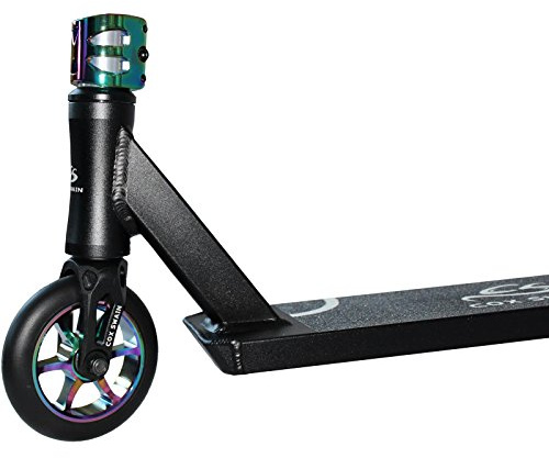 Cox Swain Stunt Scooter V-120 mit 120mm Rollen - ABEC9 Lager - Das Neue Topmodell Black/Gold