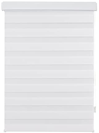 ondeco Doppelrollo Kassetten Duo Rollo Seitenzugrollo mit Klemmträger inklusive Montagematerial Weiß 80x210cm