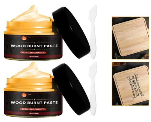 Geteawily Holzbrennpaste | Flammpaste Für | Wood Craft Verbrennungsgel Brennpaste | Multifunktionales -Brandmalerei-Zubehör Für Papier | Brandmalerei Zubehör Für Holzmalerei Holzfarbprojekte