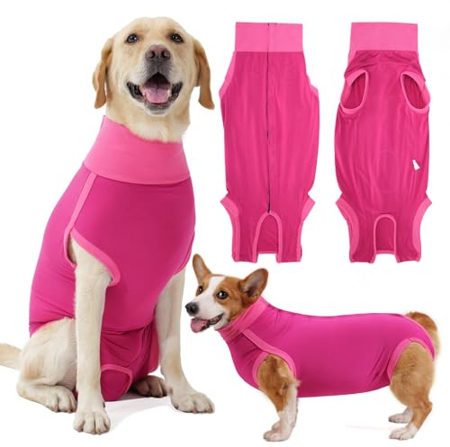 HEYWEAN Traje Recuperacion Perro Body para Perros Camiseta Perro Postoperatorio Chaleco de Recuperación para Perros Body Perro Esterilizacion Body Postquirurgico Perro Alternativa de Collares y Conos