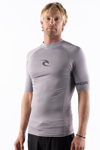 Short Sleeve Rashguard - UPF 50+ Sun Protection Surf Shirt, Tight Fit Rash Vest
